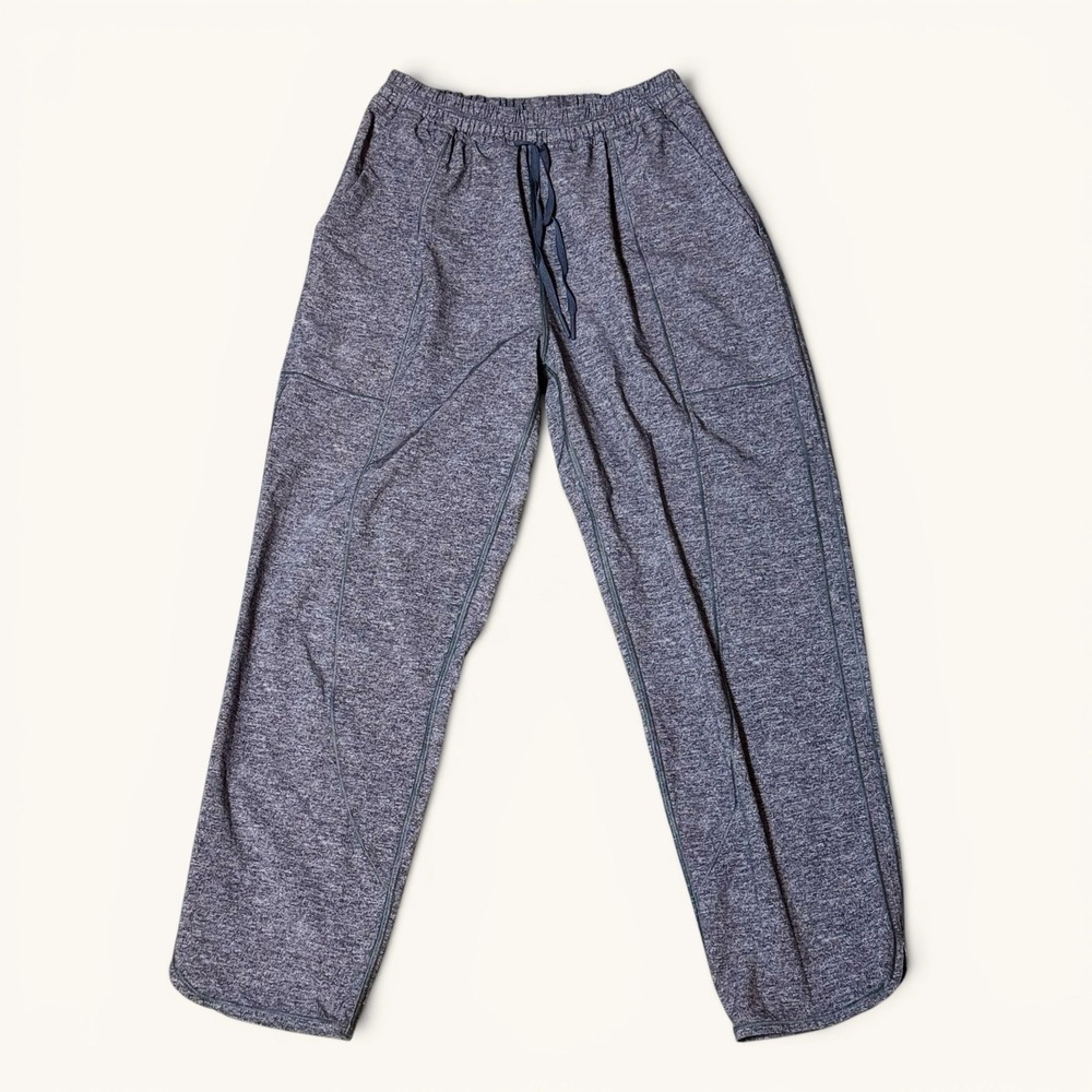 Lululemon Pants Size 2 Heathered Gray Space Dye Straight Leg Drawstring Lounge